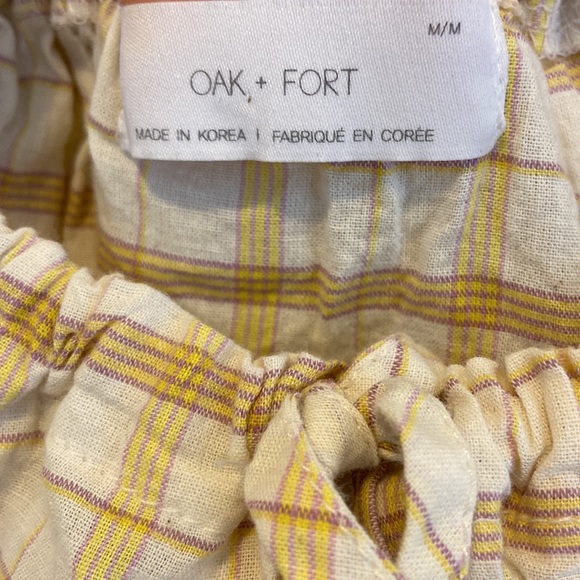 Oak + Fort Plaid Peplum Blouse - Picture 3 of 5